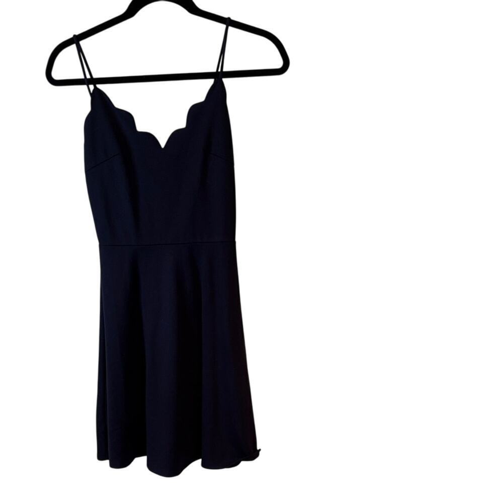 Aqua Navy Midi Dress XS